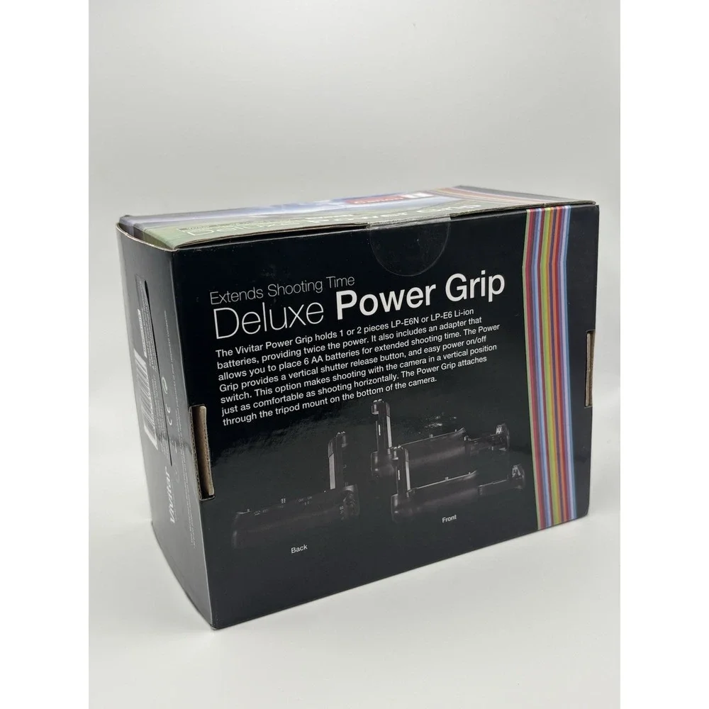 Vivitar Deluxe Power Grip for Canon 7D Mark II  #VIV-PG-7DMII  NIB
